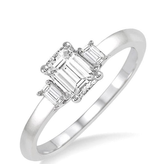Parkplace Jewelers Emerald Shape Semi-Mount Diamond Engagement Ring 253L8PPFHWG-SM
