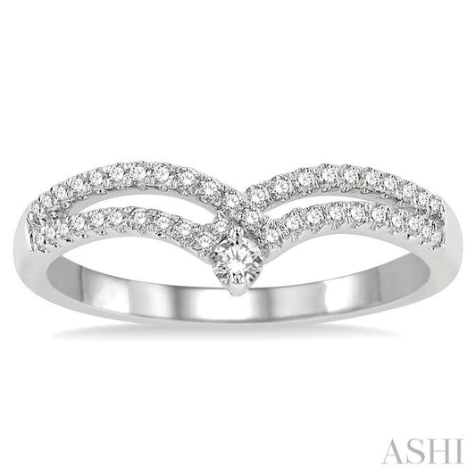 ASHI Chevron Diamond Fashion Ring 330E6PPFGWG