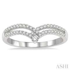 ASHI Chevron Diamond Fashion Ring 330E6PPFGWG