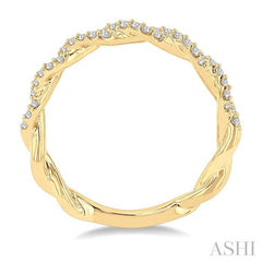 ASHI Twisted Diamond Stackable Fashion Band 331A6PPFGYG