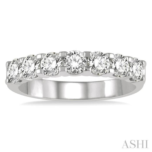 ASHI 7 Stone Diamond Wedding Band 33291PPPGPL