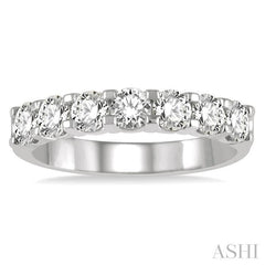 ASHI 7 Stone Diamond Wedding Band 33291PPPGPL