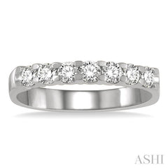 ASHI 7 Stone Diamond Wedding Band 33292PPFHWG