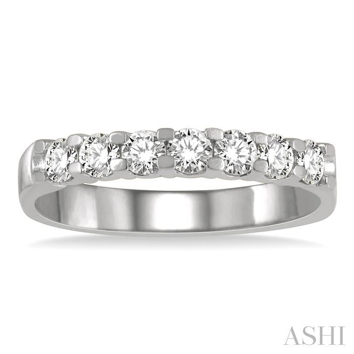 ASHI 7 Stone Diamond Wedding Band 33292PPPGPL