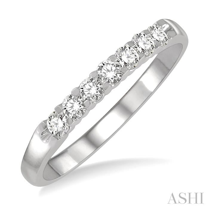 ASHI 7 Stone Diamond Wedding Band 33296PPPGPL