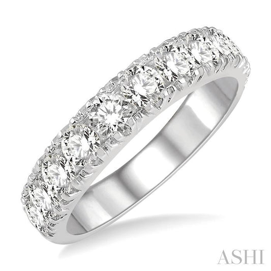 ASHI 11 Stone Diamond Wedding Band 33300PPFHWG-2.00