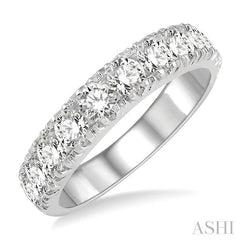ASHI 11 Stone Diamond Wedding Band 33300PPFHWG-2.00