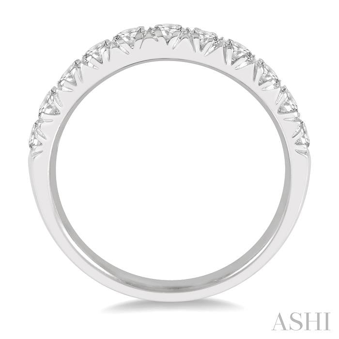 ASHI 11 Stone Diamond Wedding Band 33302PPPGPL