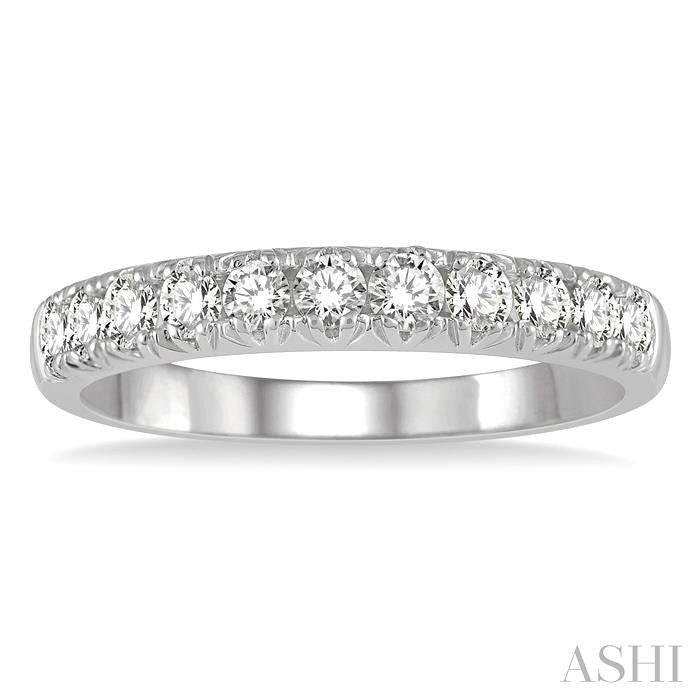 ASHI 11 Stone Diamond Wedding Band 33303PPFHWG