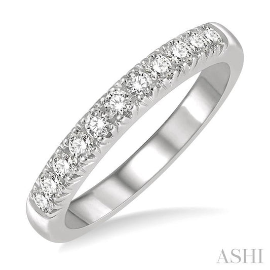 ASHI 11 Stone Diamond Wedding Band 33305PPFHWG
