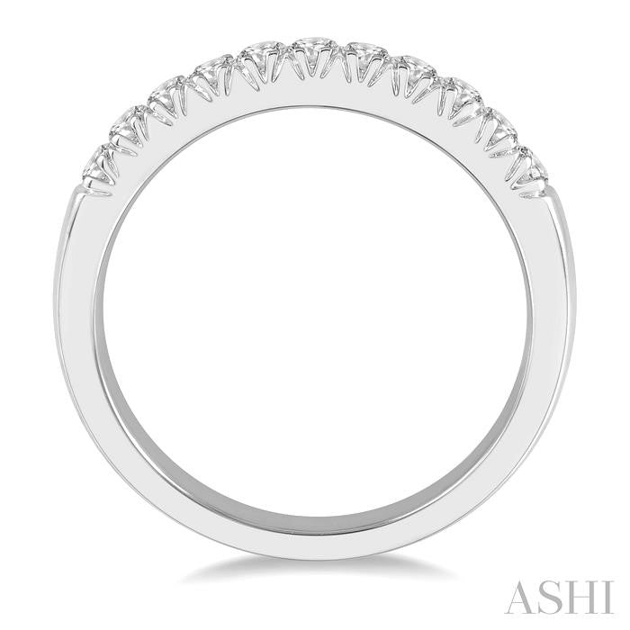 ASHI 11 Stone Diamond Wedding Band 33305PPFHWG