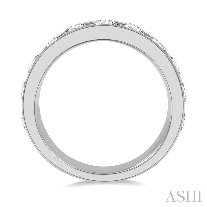 ASHI 11 Stone Channel Set Diamond Wedding Band 33310PPFHWG-2.00