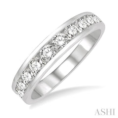 ASHI 11 Stone Channel Set Diamond Wedding Band 33311PPFHWG