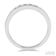 ASHI 11 Stone Channel Set Diamond Wedding Band 33313PPFHWG
