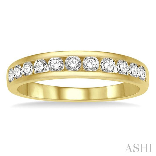 ASHI 11 Stone Channel Set Diamond Wedding Band 33313PPFHYG