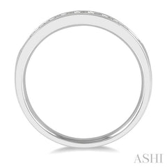 ASHI 11 Stone Channel Set Diamond Wedding Band 33316PPFHWG