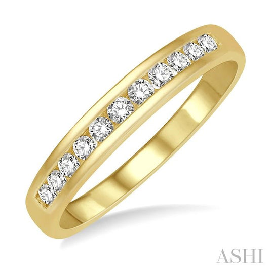ASHI 11 Stone Channel Set Diamond Wedding Band 33316PPFHYG