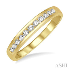 ASHI 11 Stone Channel Set Diamond Wedding Band 33316PPFHYG