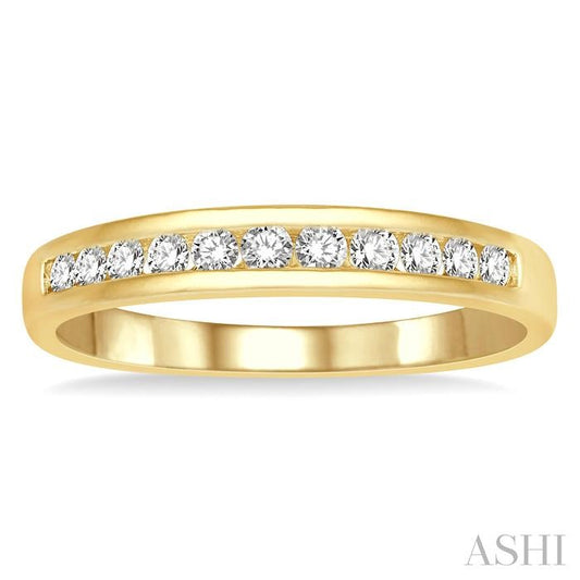 ASHI 11 Stone Channel Set Diamond Wedding Band 33316PPFHYG