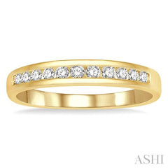 ASHI 11 Stone Channel Set Diamond Wedding Band 33316PPFHYG