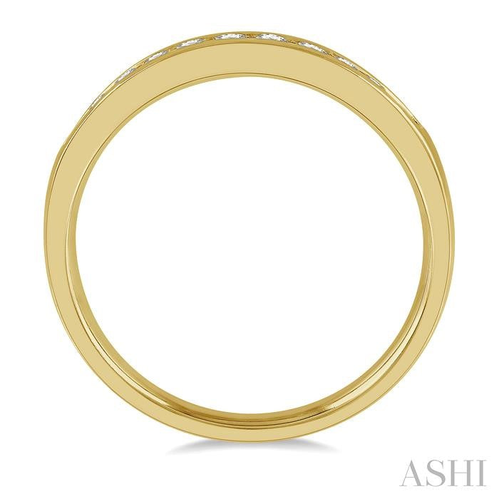 ASHI 11 Stone Channel Set Diamond Wedding Band 33316PPFHYG