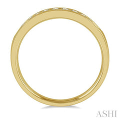 ASHI 11 Stone Channel Set Diamond Wedding Band 33316PPFHYG