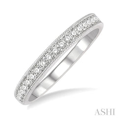 ASHI Diamond Wedding Band 33336PPFHWG