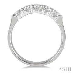 ASHI Round Shape 5 Stone Diamond Wedding Band 33342PPFHWG