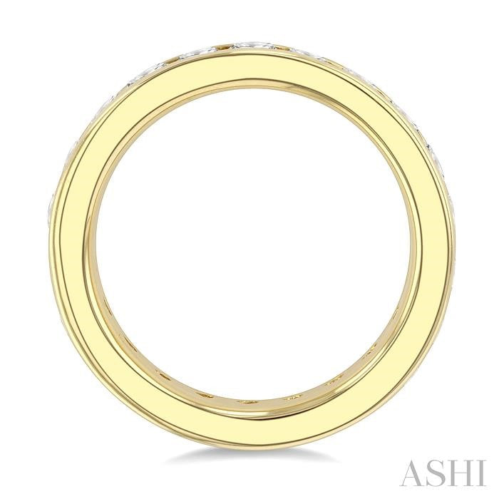 ASHI Channel Set Eternity Diamond Wedding Band 33380PPFGYG-2.00