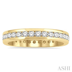 ASHI Channel Set Eternity Diamond Wedding Band 33381PPFGYG