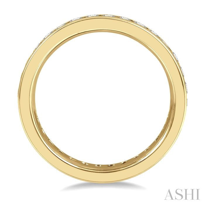 ASHI Channel Set Eternity Diamond Wedding Band 33381PPFGYG