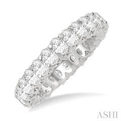ASHI Oval Shape Eternity Diamond Wedding Band 33440PPFGWG-3.00