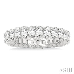 ASHI Oval Shape Eternity Diamond Wedding Band 33440PPFGWG-3.00
