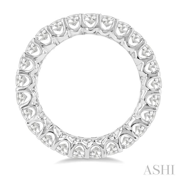 ASHI Oval Shape Eternity Diamond Wedding Band 33440PPFGWG-3.00