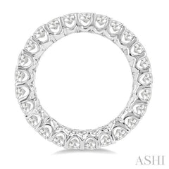 ASHI Oval Shape Eternity Diamond Wedding Band 33440PPFGWG-3.00