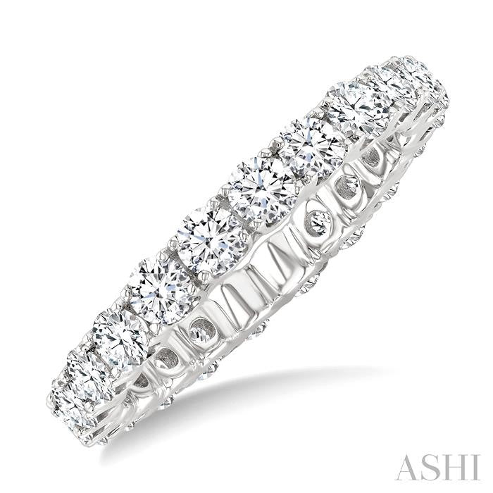 ASHI Round Shape Eternity Diamond Wedding Band 33490PPFGWG-2.00