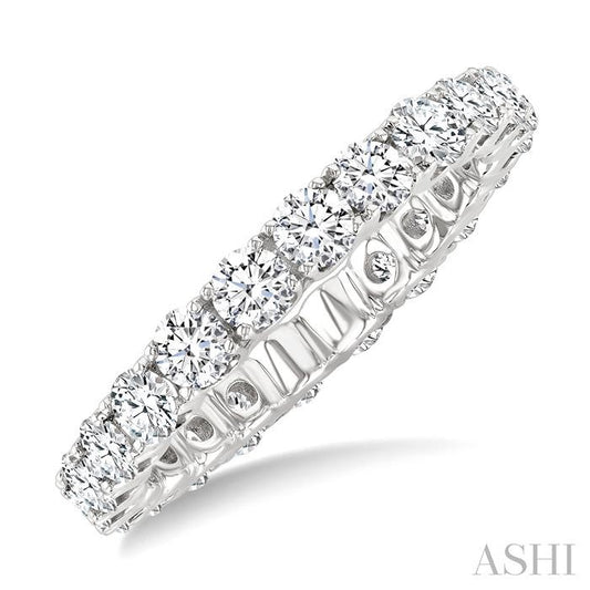 ASHI Round Shape Eternity Diamond Wedding Band 33490PPFGWG-2.00