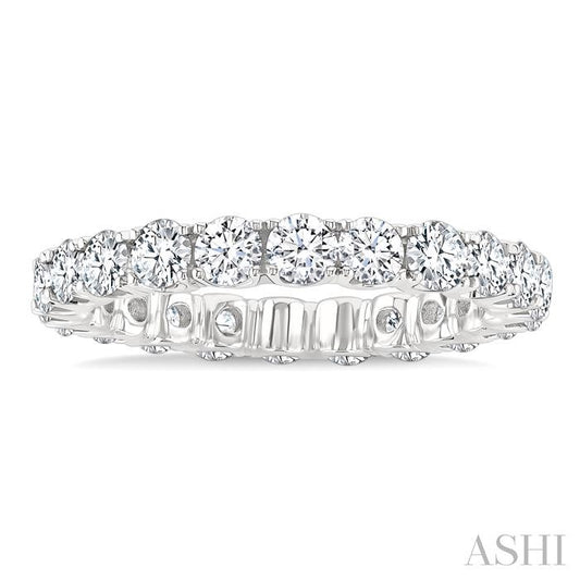 ASHI Round Shape Eternity Diamond Wedding Band 33490PPFGWG-2.00