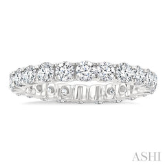 ASHI Round Shape Eternity Diamond Wedding Band 33490PPFGWG-2.00