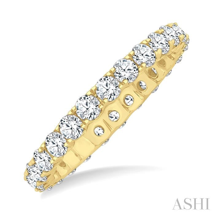 ASHI Round Shape Eternity Diamond Wedding Band 33490PPFGYG-1.50