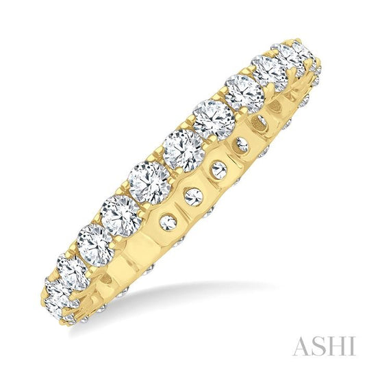 ASHI Round Shape Eternity Diamond Wedding Band 33490PPFGYG-1.50