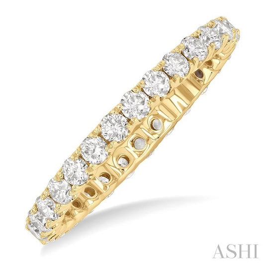 ASHI Round Shape Eternity Diamond Wedding Band 33491PPFGYG