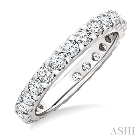 ASHI Round Shape Eternity Diamond Wedding Band 33530PPFGWG-1.50