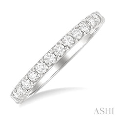 ASHI Round Shape Eternity Diamond Wedding Band 33531PPFGWG