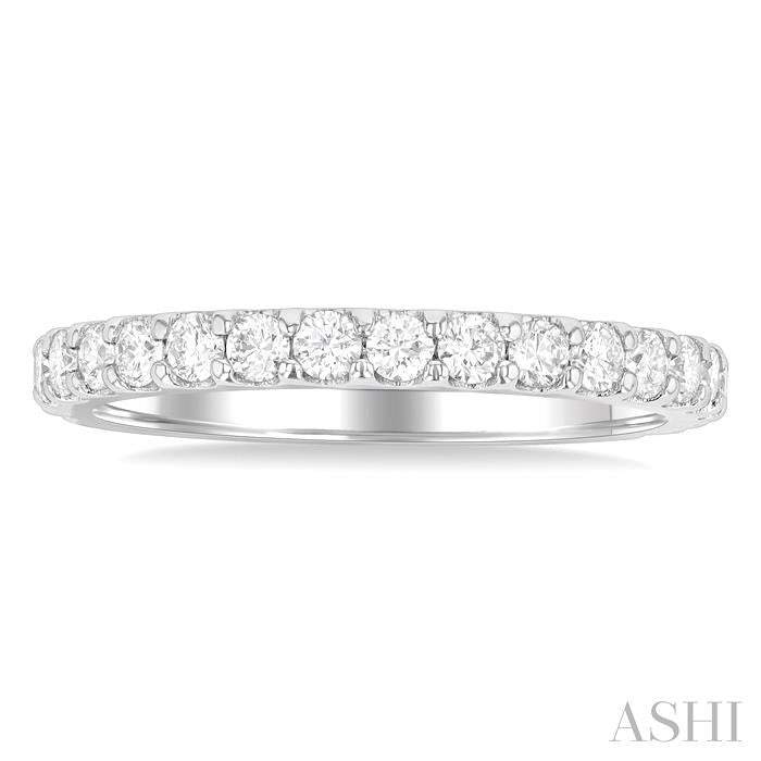 ASHI Round Shape Eternity Diamond Wedding Band 33531PPFGWG