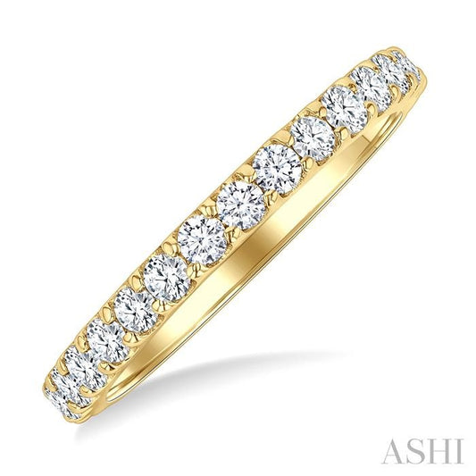 ASHI Round Shape Eternity Diamond Wedding Band 33531PPFGYG