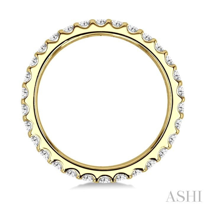 ASHI Round Shape Eternity Diamond Wedding Band 33531PPFGYG