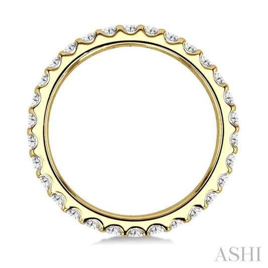ASHI Round Shape Eternity Diamond Wedding Band 33531PPFGYG
