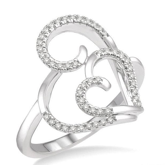 Parkplace Jewelers Double Heart Shape Diamond Fashion Ring 34408PPTSWG