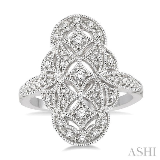 ASHI Floral Lattice Diamond Fashion Ring 34423PPFHWG